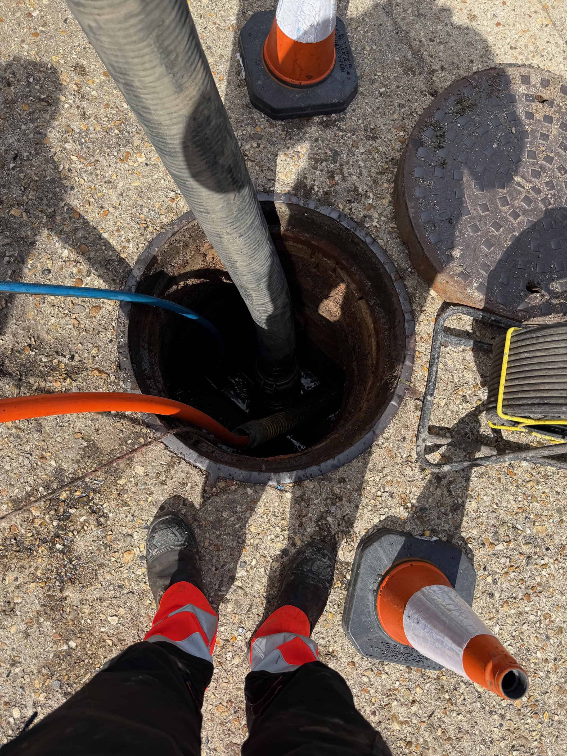 Cctv inspection with camera equipment for blocked or damaged pipes. Emergency drain services available